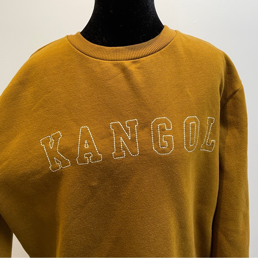 Kangol Women’s Dark Mustard Crewneck Sweatshirt L - Picture 3 of 8